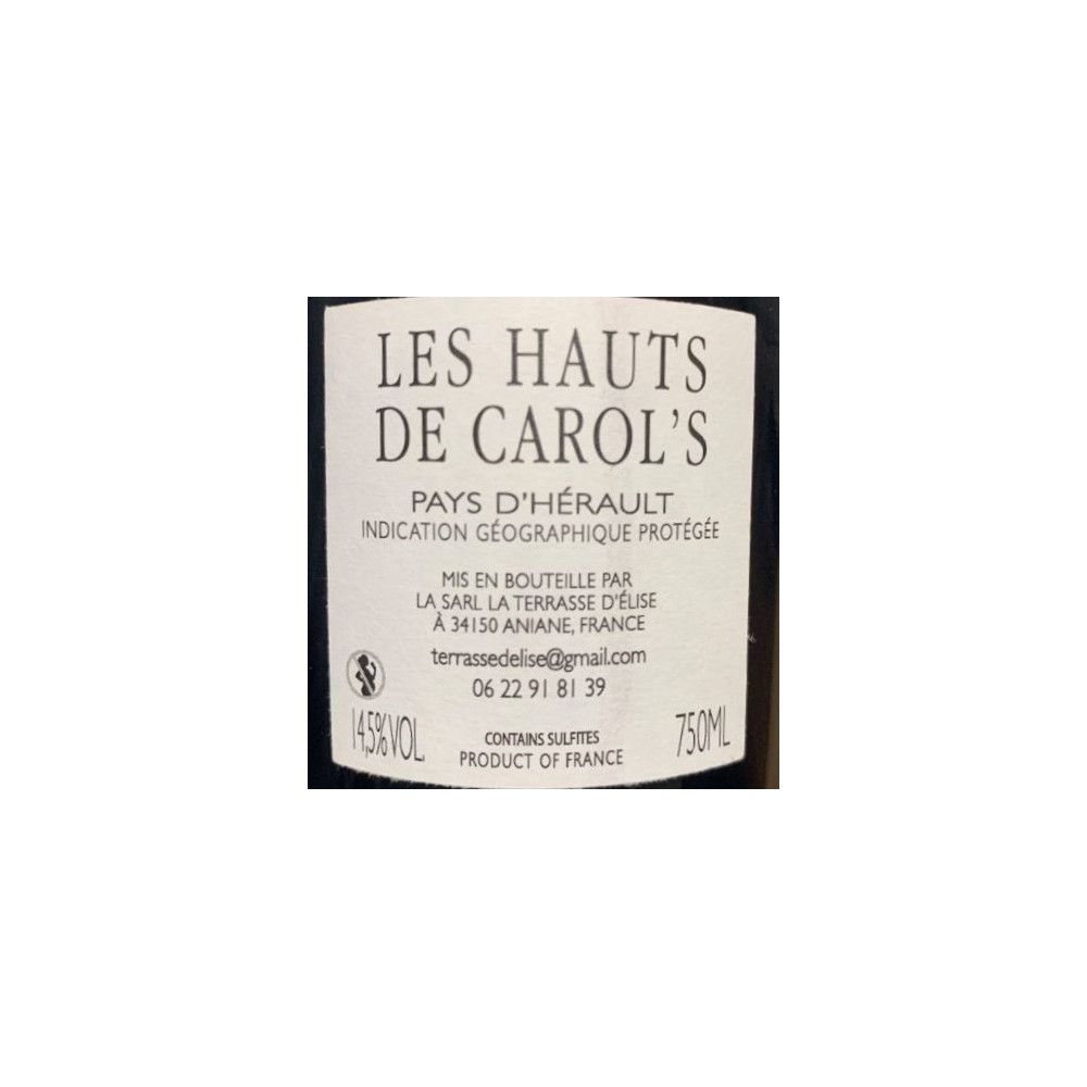 Domaine de la Terrasse d'Elise "Les Hauts de Carol's" red 2017