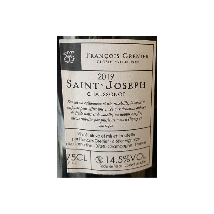 Domaine François Grenier Saint Joseph "Chaussonot" red 2019