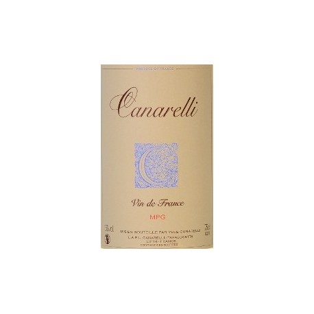 Clos Canarelli "MPG" (Muscat Petits Grains) blanc doux 2011 etiquette