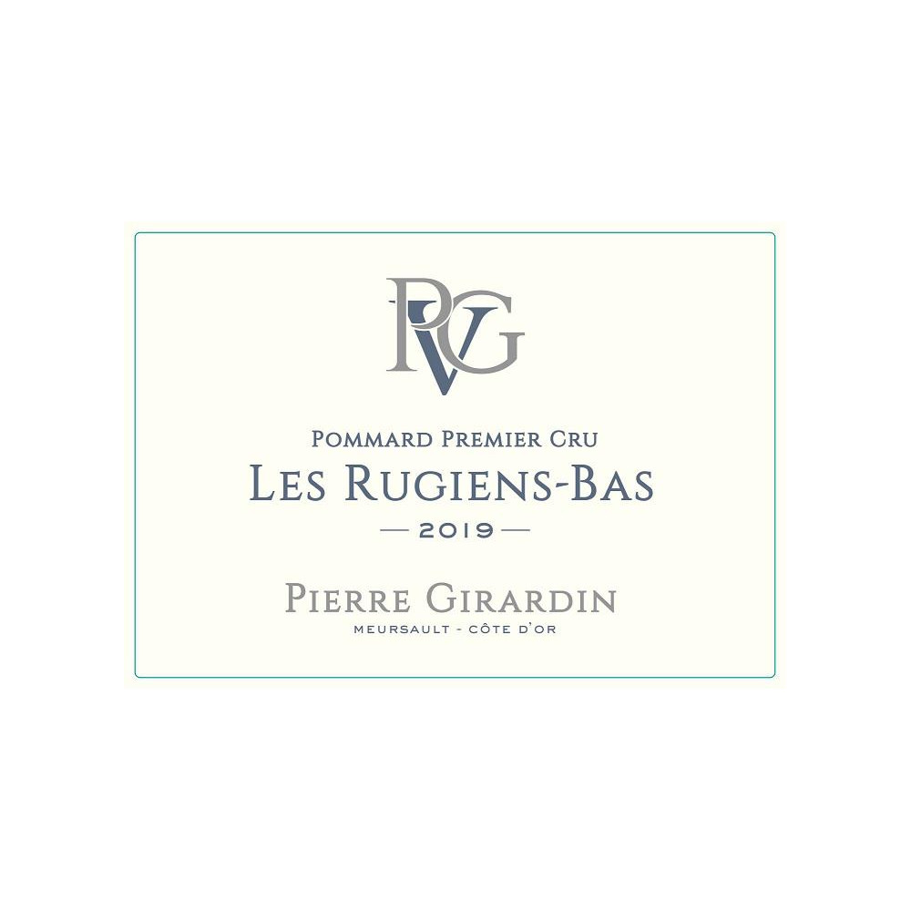 Domaine Pierre Girardin Pommard 1er Cru "Les Rugiens bas" rouge 2019 etiquette