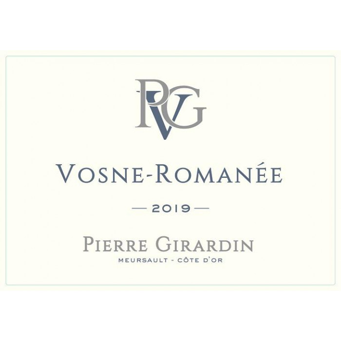 Domaine Pierre Girardin Vosne Romanée rouge 2019 etiquette