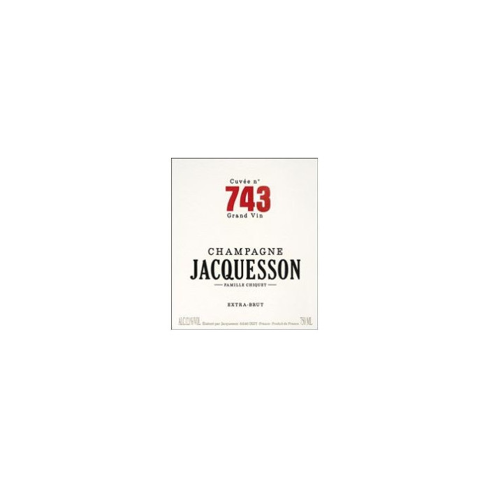 Champagne Jacquesson "Cuvée 743" etiquette