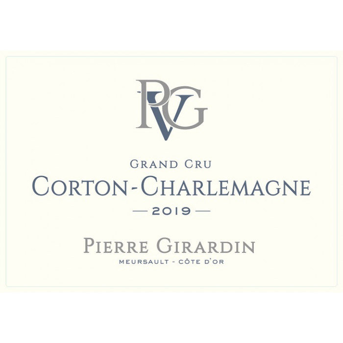 Domaine Pierre Girardin Corton-Charlemagne Grand Cru blanc sec 2019 etiquette