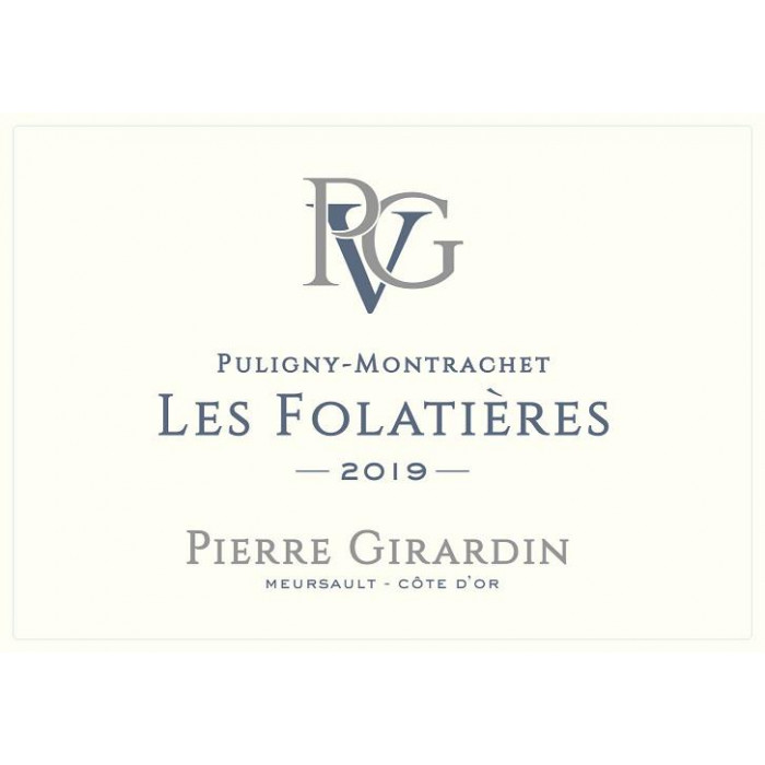 Domaine Pierre Girardin Puligny-Montrachet 1er Cru "Les Folatières" white 2019 Domaine Pierre Girardin Puligny-Montrachet 1er Cru "Les Folatières" white 2019