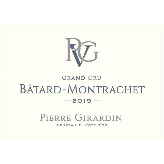 Domaine Pierre Girardin Batard Montrachet Grand Cru blanc sec 2019 etiquette