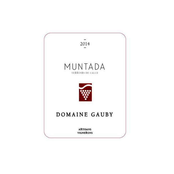 Domaine Gauby "Muntada" rouge 2014 etiquette