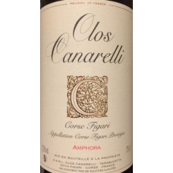 Clos Canarelli Amphora rouge 2020 etiquette