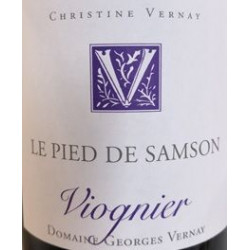 Domaine Georges Vernay "Le Pied de Samson" (Viognier) blanc sec 2020 bouteille