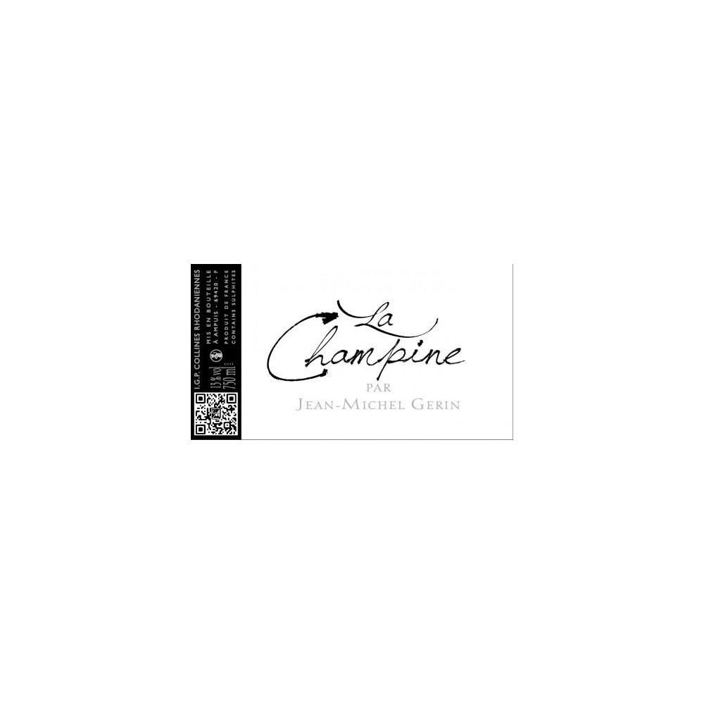 Domaine Jean-Michel Gerin La Champine rouge 2018 etiquette