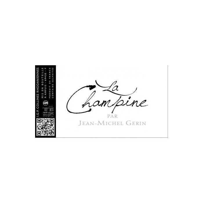 Domaine Jean-Michel Gerin La Champine rouge 2018 etiquette