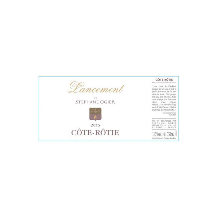 Cote Rotie Stephane Ogier Lancement 2016 etiquette