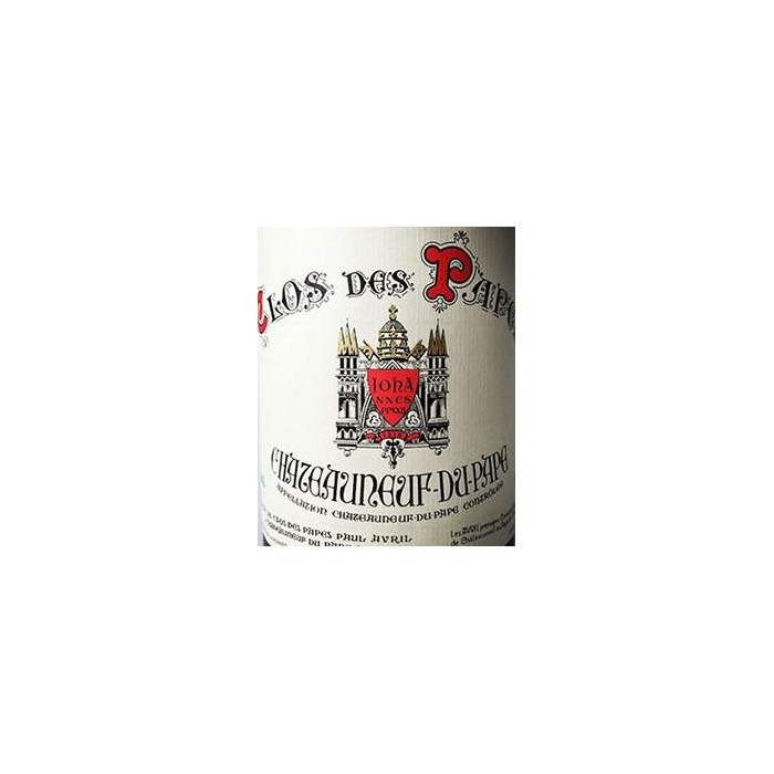 Clos des Papes Chateauneuf du Pape rouge 2015 etiquette