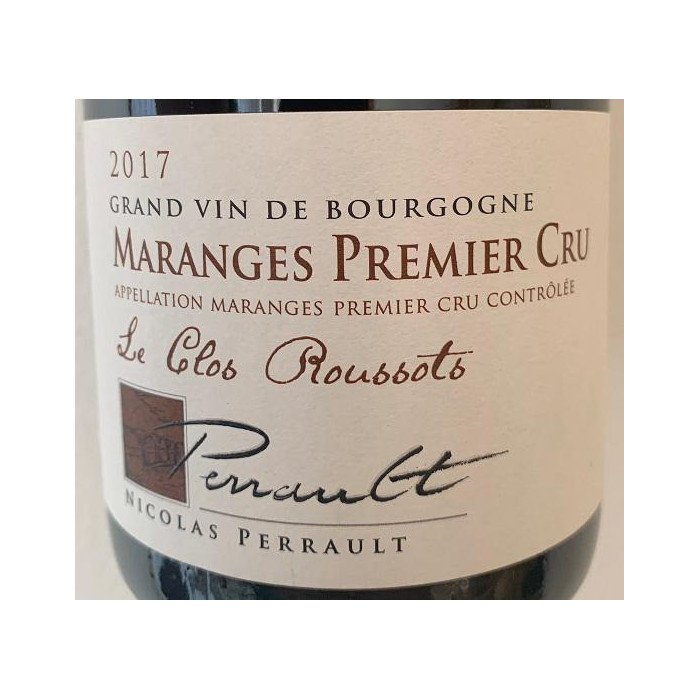 Domaine Nicolas Perrault Maranges 1er Cru "Clos Roussots" red 2017