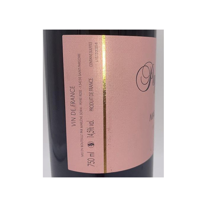 Domaine Peyre Rose Marlène N°3 rouge 2011 contre etiquette