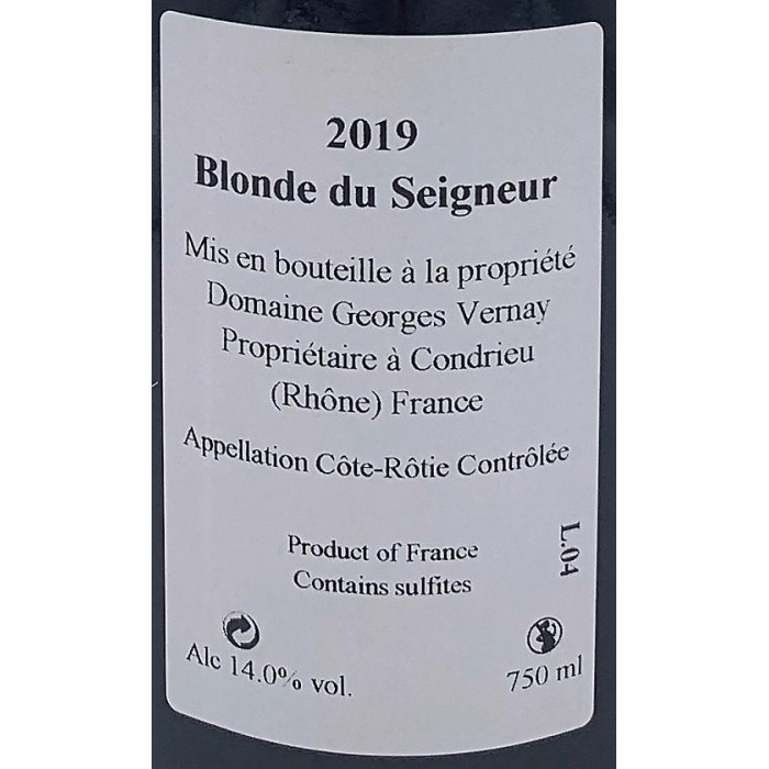 Domaine Georges Vernay Cote-Rotie "Blonde du Seigneur" red 2019