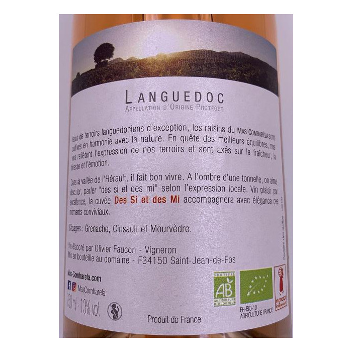 Mas Combarela "des Si et des Mi" rose 2020