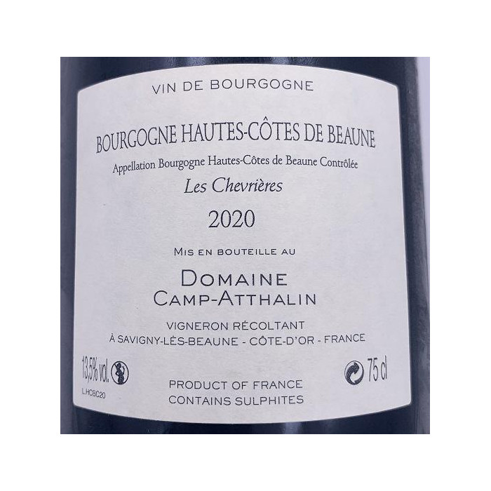 Domaine Camp-Atthalin Hautes Cotes de Beaune "Les Chevrieres" red 2020