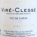 Domaine du Mortier Vire-Clesse "futs de chene"  dry white 2020