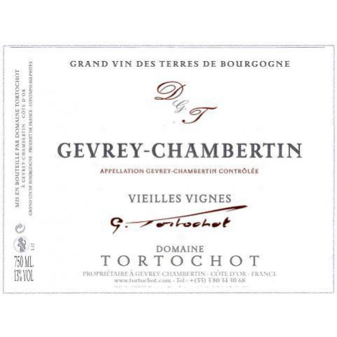 Domaine Tortochot Morey Saint Denis rouge 2019