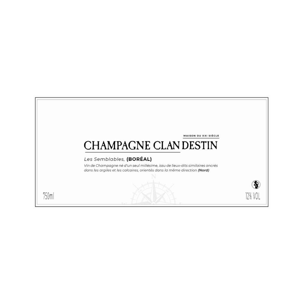 Champagne Clandestin Les Semblables "Boréal" Brut Nature 2018