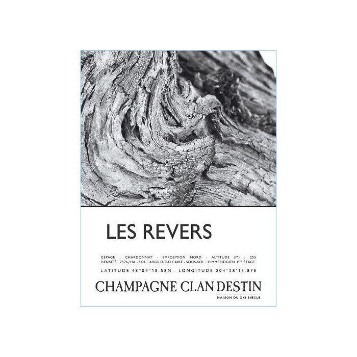 Champagne Clandestin Les Revers Brut Nature 2018 etiquette