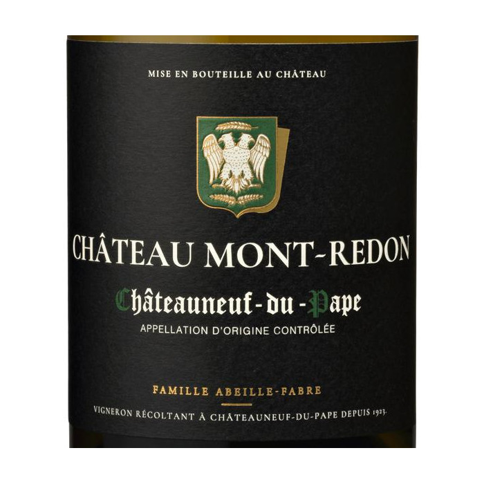 Château Mont-Redon Châteauneuf-du-Pape blanc 2019 etiquette