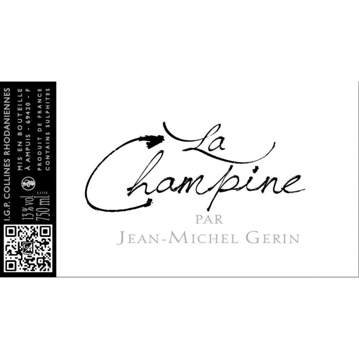 Domaine Jean-Michel Gerin La Champine rouge 2020 etiquette