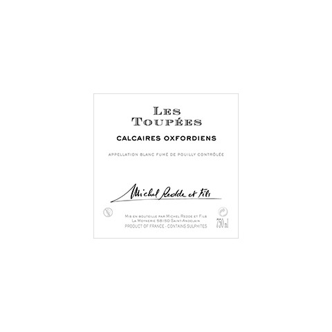 Domaine Michel Redde & fils Pouilly-Fumé "Les Toupées" blanc sec 2018 etiquette 2
