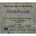 Domaine des Ardoisieres "Amethyste" rouge 2019 etiquette