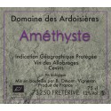 Domaine des Ardoisieres "Amethyste" rouge 2019 etiquette