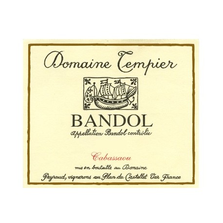 Domaine Tempier "Cabassaou" Bandol red 2019