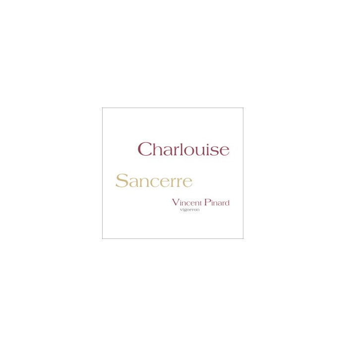 Vincent Pinard Sancerre "Charlouise" rouge 2019 etiquette