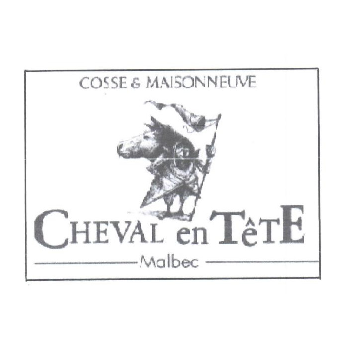 Domaine Cosse-Maisonneuve Cahors "Cheval en tête" rouge 2019 etiquette