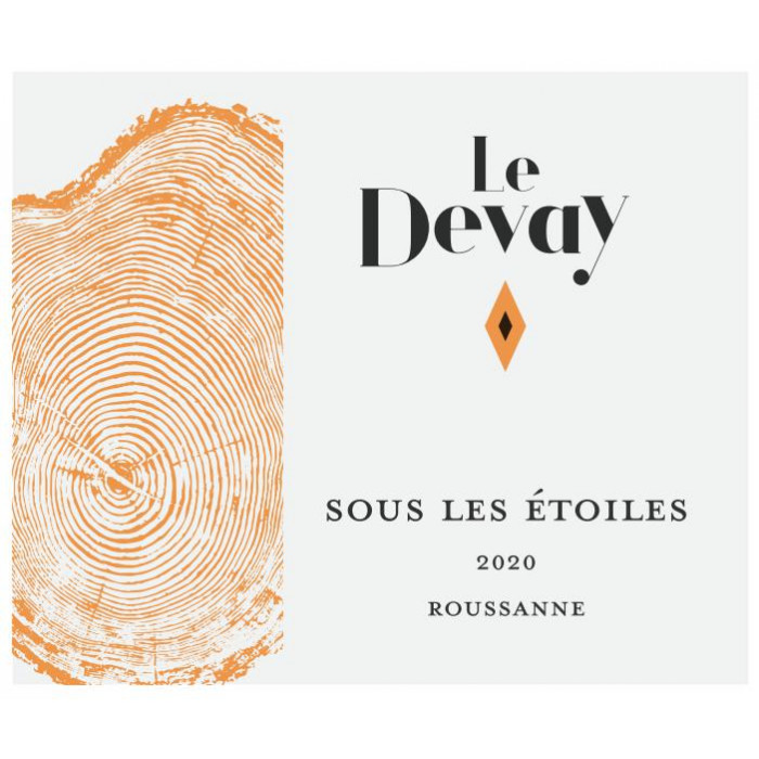 Château Le Devay IGP "Sous les étoiles" (roussanne) blanc sec 2020 etiquette