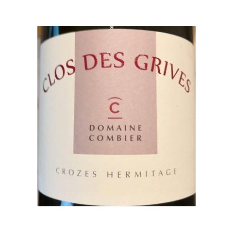 Domaine Combier Crozes-Hermitage "Clos des Grives" rouge 2019 caisses en bois