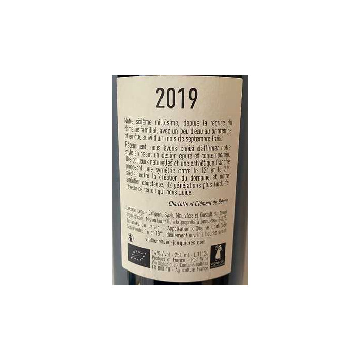 Chateau de Jonquieres Terrasses du Larzac "Lansade" red 2019