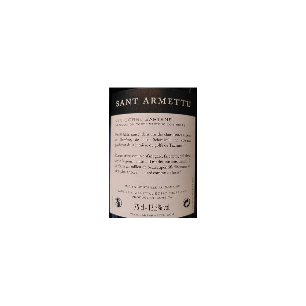 Domaine Sant Armettu Sartene "rosumarinu" red 2020