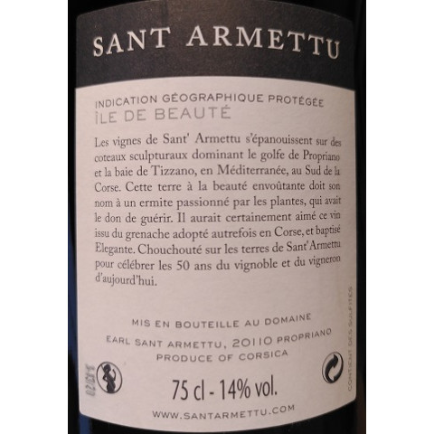 Domaine Sant Armettu "elegante" rouge 2019 2