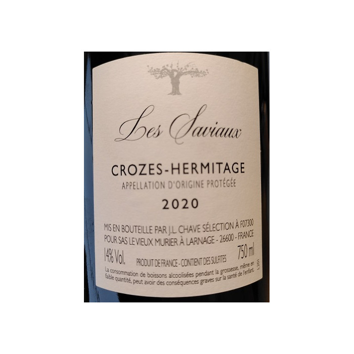 vieux murier florian buit crozes hermitage saviaux 2020 contre-etiquette