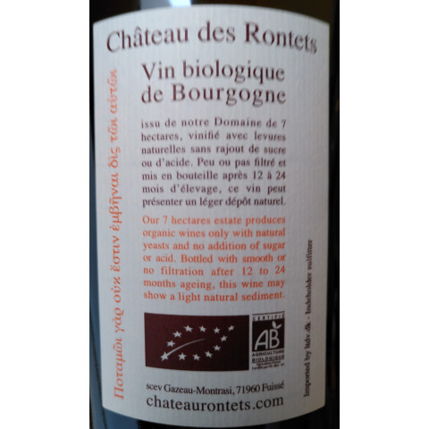 Château des Rontets Pouilly-Fuissé "Pierrefolle" 2018 bouteille