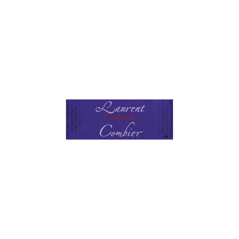 Domaine Combier Crozes-Hermitage "Cuvée L" rouge 2020 etiquette Domaine Combier Crozes-Hermitage "Cuvée L" rouge 2020 etiquette