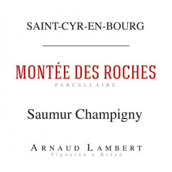Domaine Arnaud Lambert Saumur Champigny "Montée des Roches" rouge 2019 etiquette