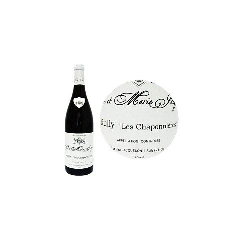 Domaine Paul et Marie Jacqueson Rully "Les Chaponnières" rouge 2020 bouteille