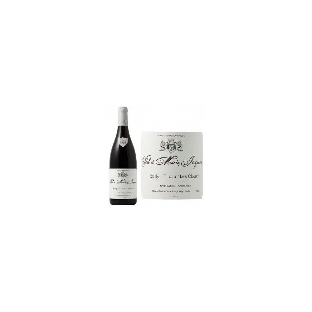 Domaine Paul et Marie Jacqueson Rully 1er Cru "Les Cloux" rouge 2020 bouteille
