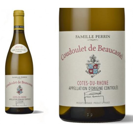 Coudoulet de Beaucastel blanc 2020 etiquette