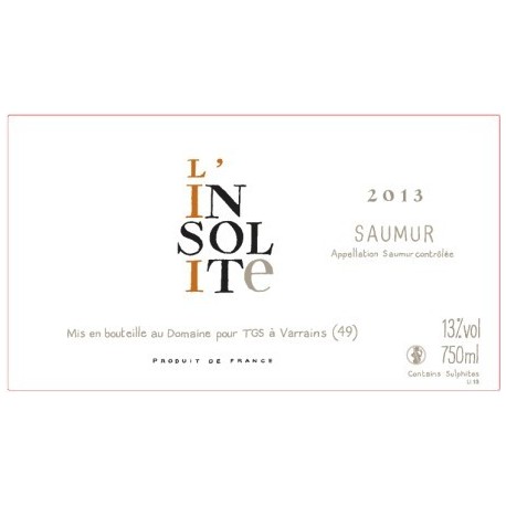 Domaine des Roches Neuves Saumur "L'Insolite" blanc sec 2013 (75 cl)