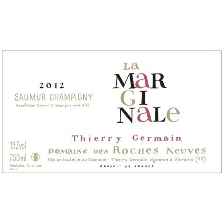 Domaine des Roches Neuves Saumur-Champigny "La Marginale" red 2012