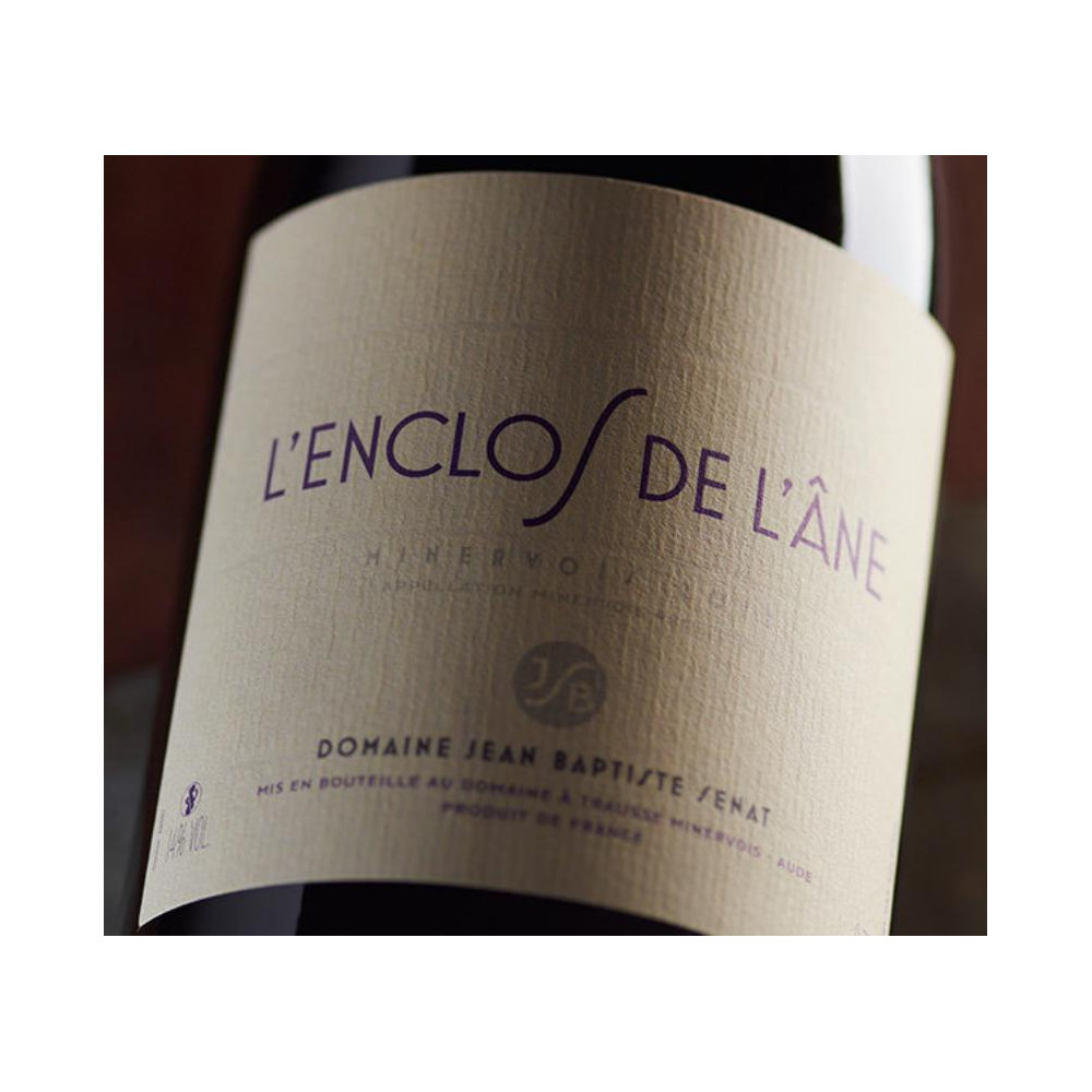 Domaine J-B. Sénat Minervois "L'Enclos de l'Ane" rouge 2019 etiquette