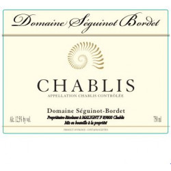 Domaine Séguinot-Bordet Chablis blanc sec 2021 bouteille