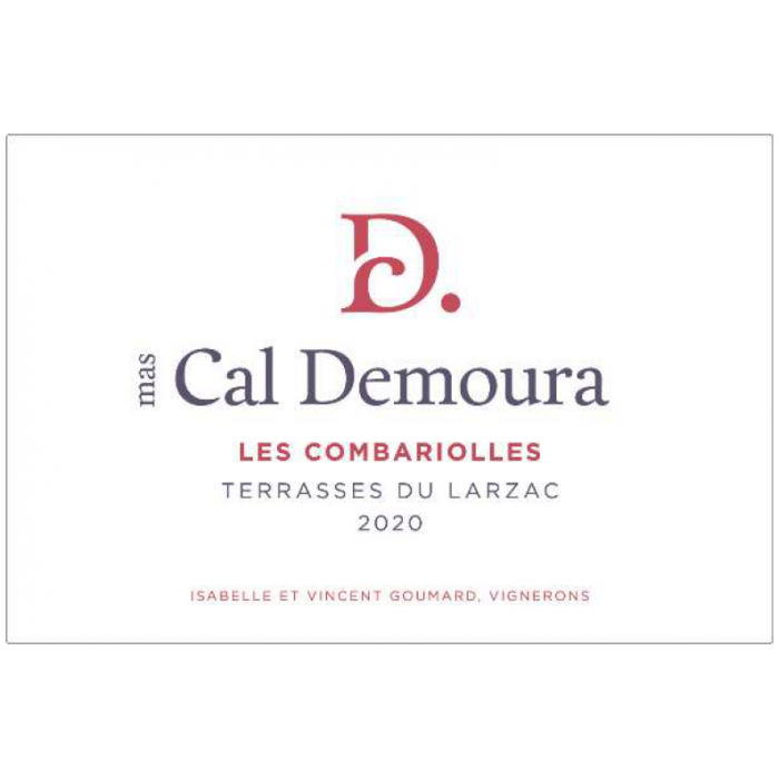 Mas Cal Demoura Terrasses du Larzac "Les Combariolles" rouge 2020 etiquette